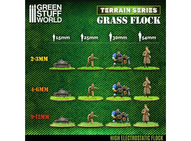 Static Grass Brown Moor 4-6mm 200ml Green Stuff World 