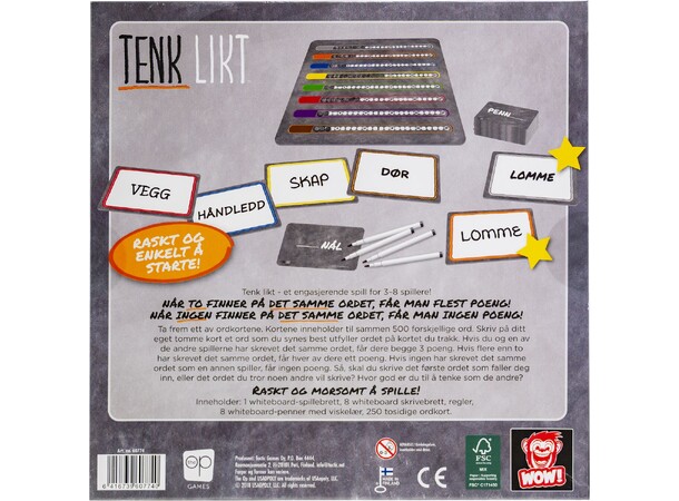 Tenk Likt - NORSK 