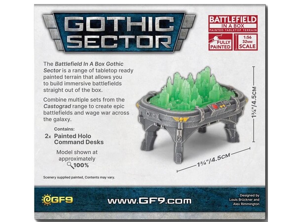 Terräng Holo Command Desk Battlefield in a Box - Gothic Sector 