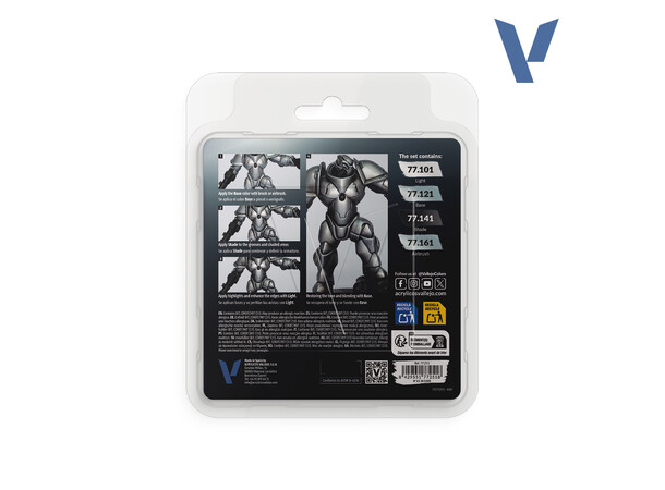 Vallejo True Metallic Set Sterling Silver - True Metallic Metal 