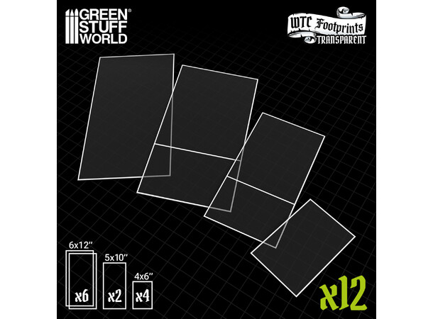 WTC Terrain Glasspack Footprints Set x2 Green Stuff World 