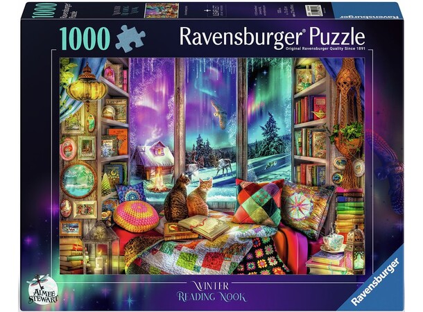 Winter Reading Nook 1000 bitar Pussel Ravensburger Puzzle 