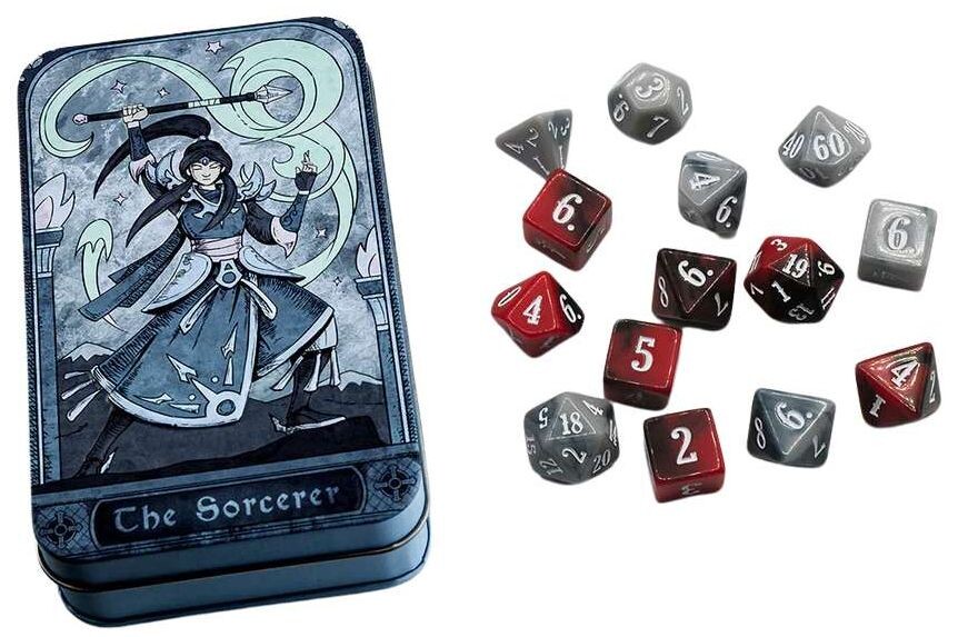 Character Class Dice Set - Sorcerer Beadle & Grimm - RPG Dice (14 st)