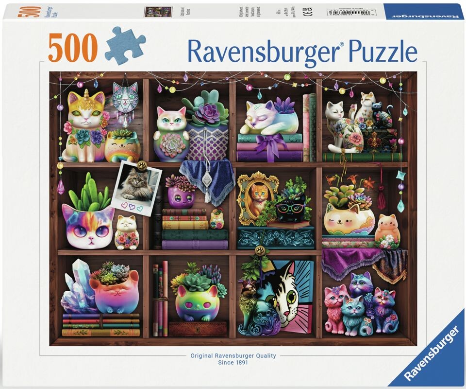 Cubby Cats and Succulents 500 bitar Pussel - Ravensburger Puzzle