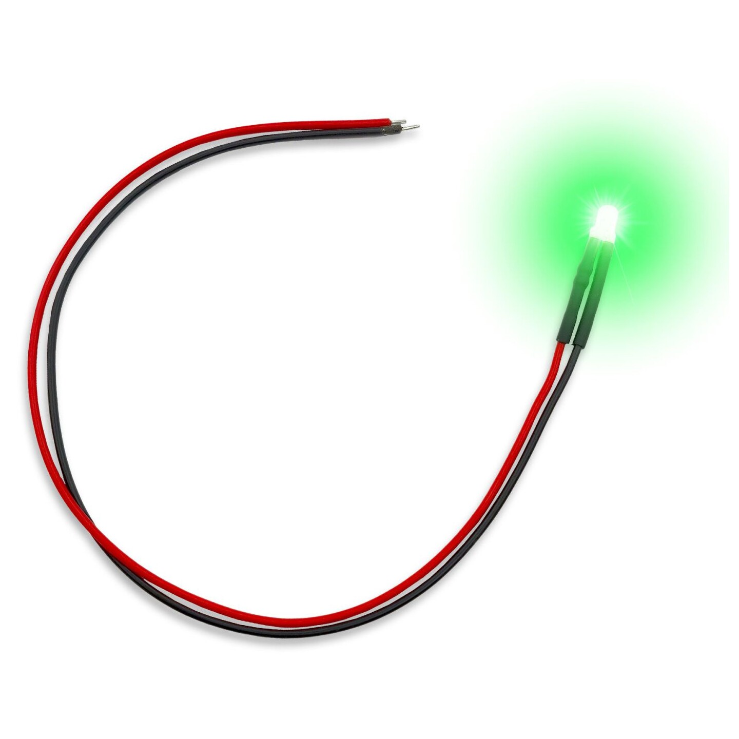 LED Light Green Flickering 3mm (10 st) Green Stuff World