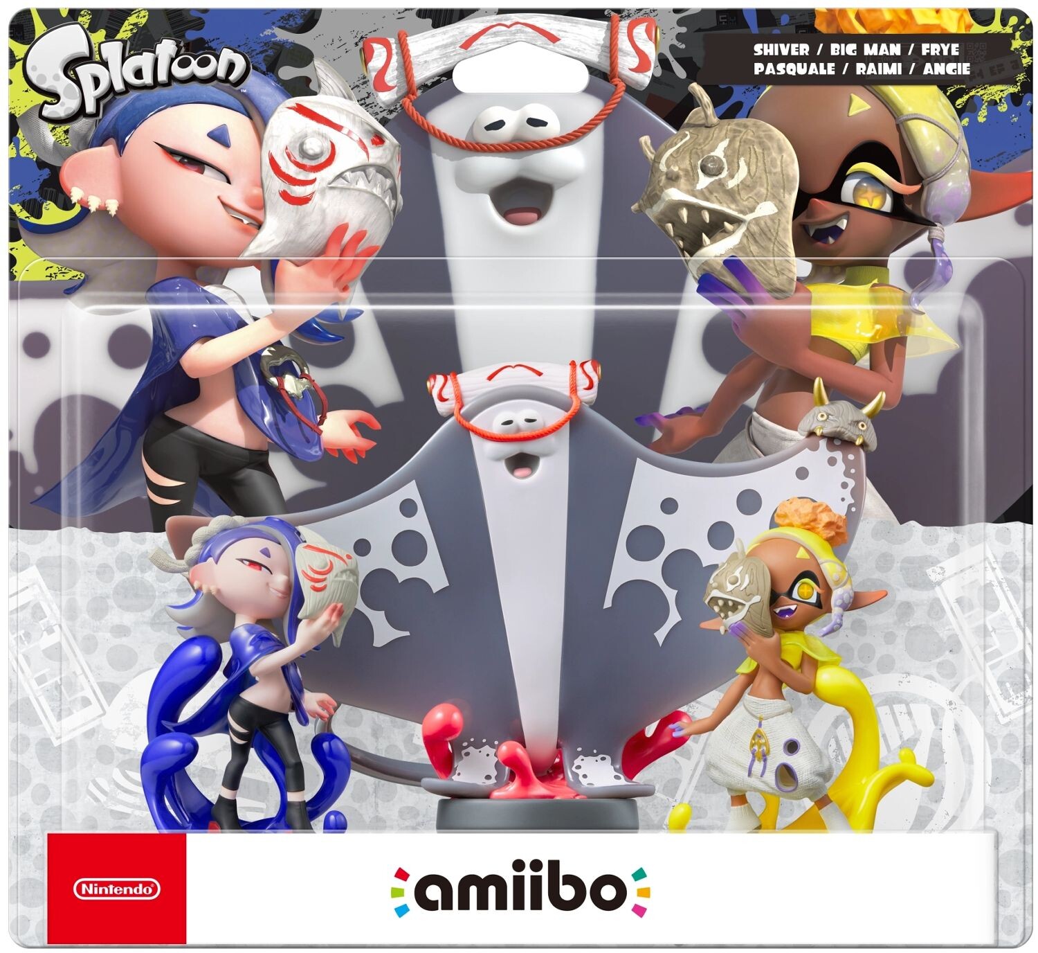 Amiibo Splatoon Raiders 3-Pack Shiver / Big Man / Frye