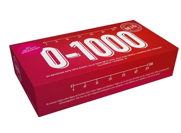 0-1000 Frågespel Svensk utgåva 