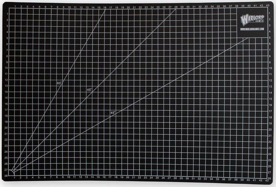 Cutting Mat - A3 45x30cm - Sort Warlord Games