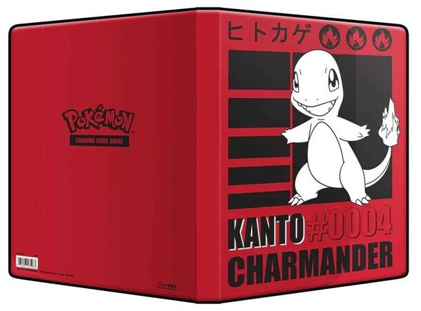 Album Pokemon 9-Pocket Charmander Ultra Pro Portfolio - Plats för 90 kort 