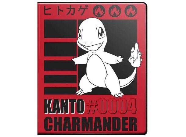 Album Pokemon 9-Pocket Charmander Ultra Pro Portfolio - Plats för 90 kort 