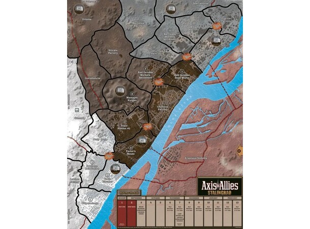 Axis & Allies Stalingrad Brädspel 
