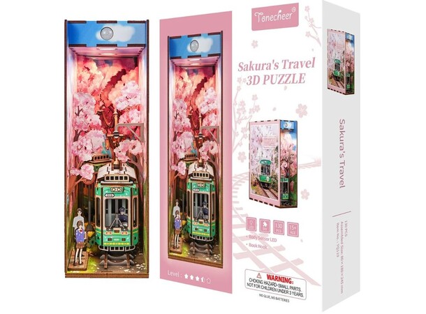 Book Nook Sakuras Travel Tonecheer 3D Puzzle 