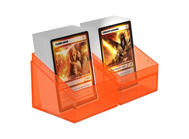 Boulder 100+ Clear Poppy Topaz Ultimate Guard Card Box 