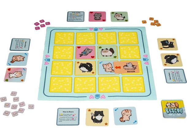 Cat Rescue 2nd Edition Kortspel 