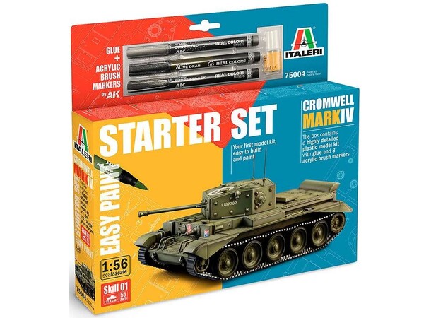 Cromwell MkIV Starter Set Italeri 1:56 Byggsats 
