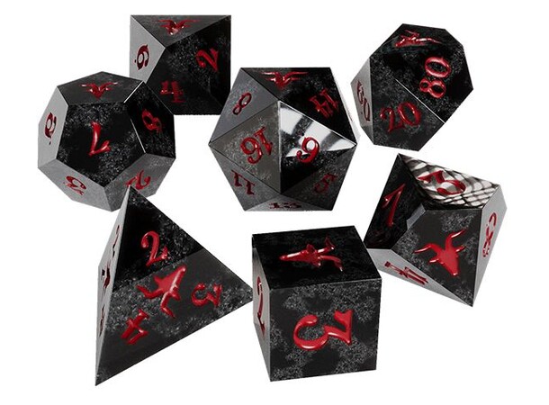 D&D 5E Crooked Moon Resin Dice 