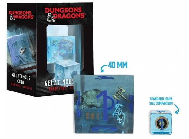 D&D Jumbo Gelatinous Cube D6 Fanroll - Dungeons & Dragons 