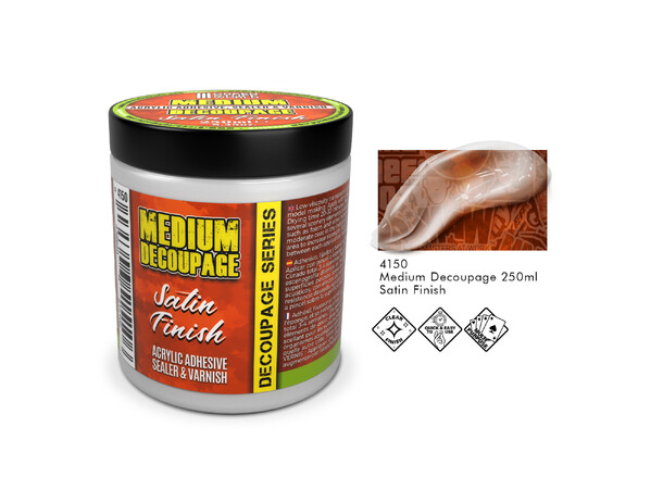 Decoupage Medium Satin 250ml Green Stuff World 