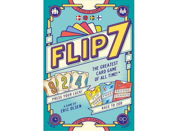 Flip 7 Kortspel Svensk utgåva 