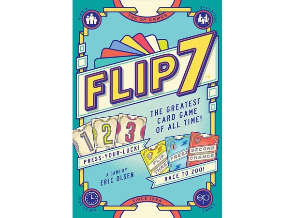 Flip 7 Kortspel Svensk utgåva 