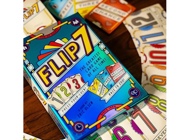 Flip 7 Kortspel Svensk utgåva 