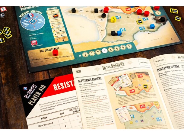 In the Shadows Brädspel Resistance in France 1943-1944 