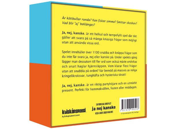 Ja Nej Kanske Partyspel Svensk utgåva 