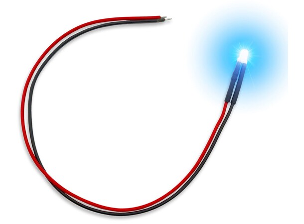 LED Light Blue Flickering 3mm (10 st) Green Stuff World 