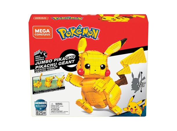 Mega Bloks Pokemon Jumbo Pikachu 825 bitar -  33 cm 