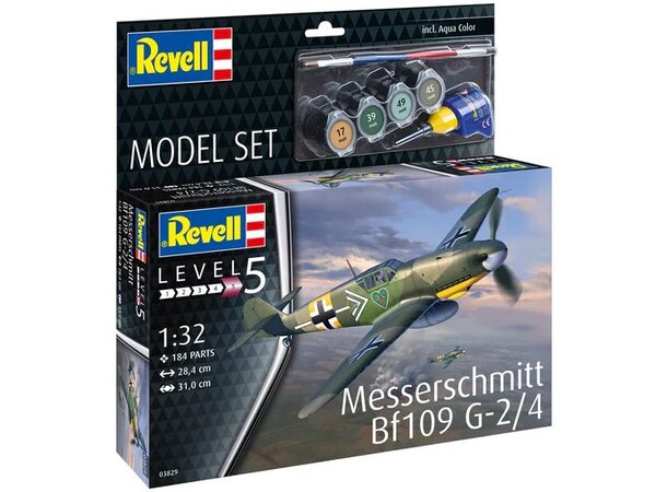 Messerschmitt Bf109 G-2/4 Starter Set Revell 1:32 Byggsats 