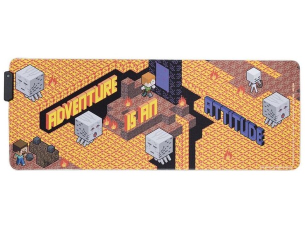 Minecraft Light Up Desk Mat - 80x30 cm 