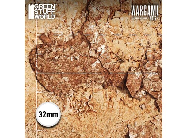 Neoprene Mat 44x60 Dreadrock Badlands Green Stuff World - 114 x 155 cm 