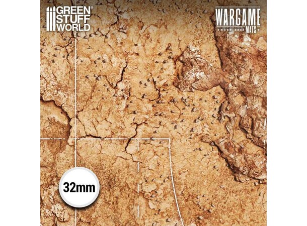 Neoprene Mat 44x60 Dreadrock Badlands Green Stuff World - 114 x 155 cm 