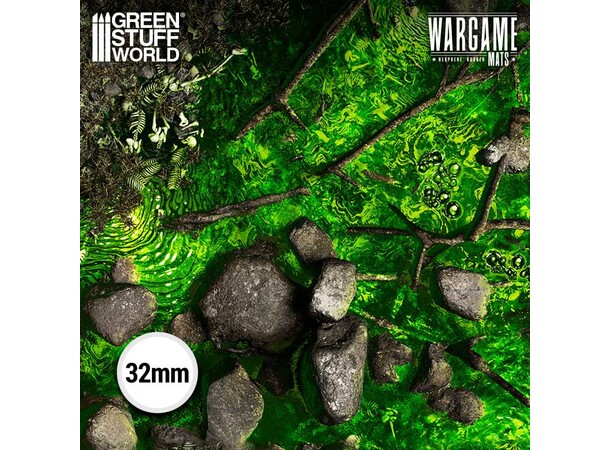 Neoprene Mat 4x6 Boneblight Marsh Green Stuff World - 120 x 180 cm 