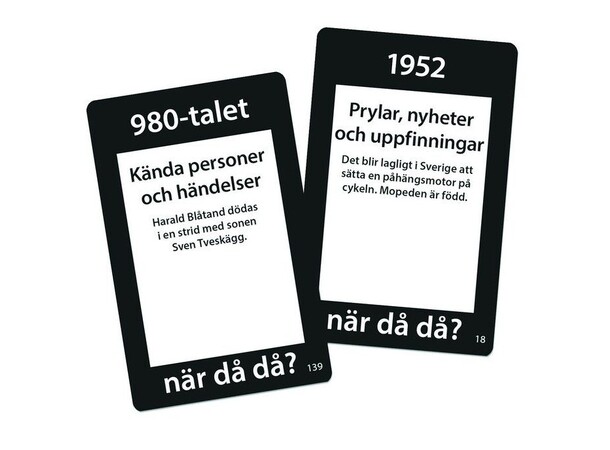 När då då Original Frågespel Svensk utgåva 
