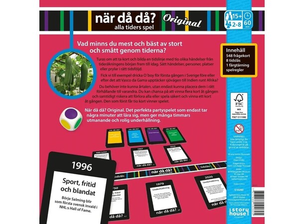 När då då Original Frågespel Svensk utgåva 