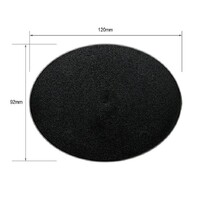 Plastbaser Svart Oval 120x92mm (1 st) 