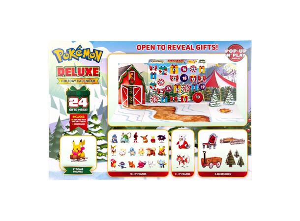 Pokemon Deluxe Julkalender Pop-Up N Play - Adventskalender 