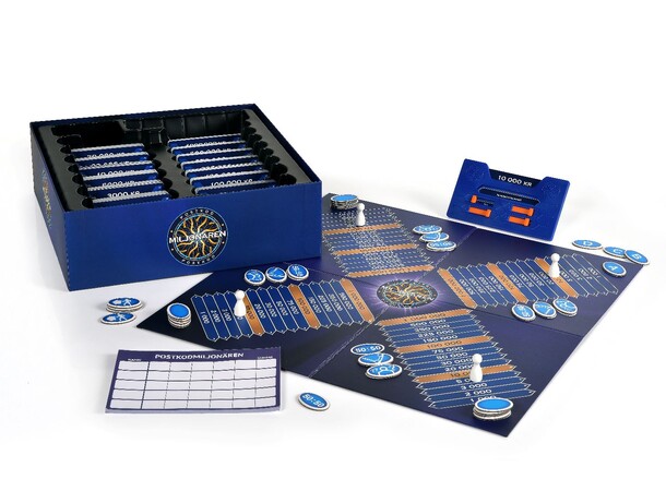 Postkodmiljonären Brädspel Svensk utgåva 
