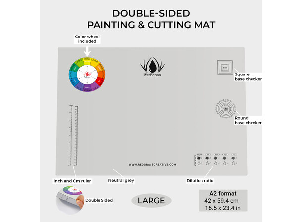 RedGrass Games Painting / Cutting Mat A2 