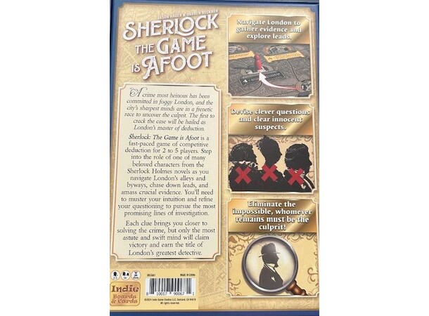 Sherlock The Game is Afoot Brädspel 