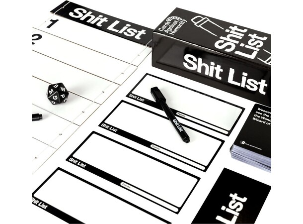 Shit List Partyspel Cards Against Humanity Twists 