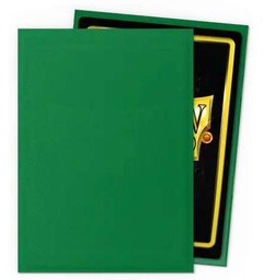 Sleeves Matte Emerald x100 66x91 Dragon Shield Kortskydd m/deckbox