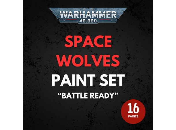 Space Wolves Paint Set Warhammer 40K - Battle Ready 