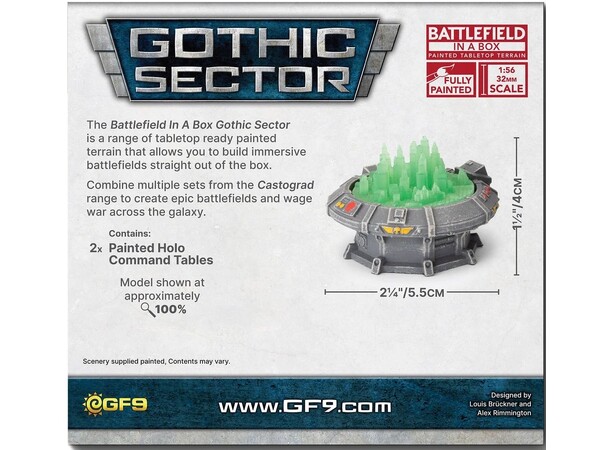 Terräng Holo Command Table Battlefield in a Box - Gothic Sector 