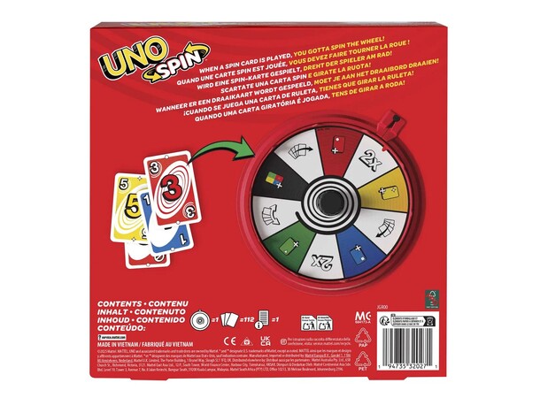 UNO Spin Brädspel Svensk utgåva 