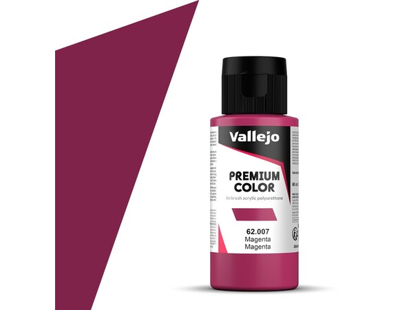 Vallejo Premium Magenta 60ml Premium Airbrush Color 