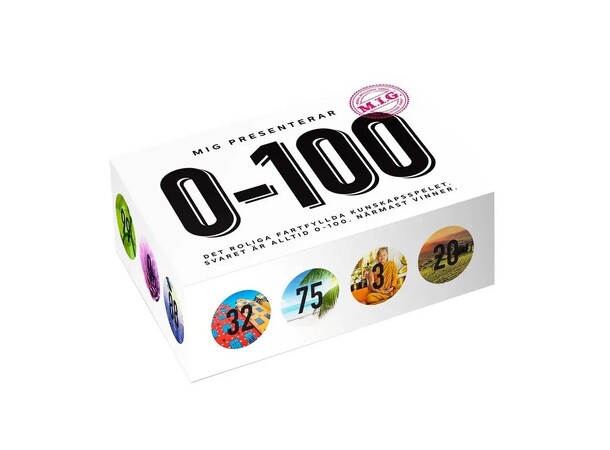 0-100 Vit Frågespel Svensk utgåva 