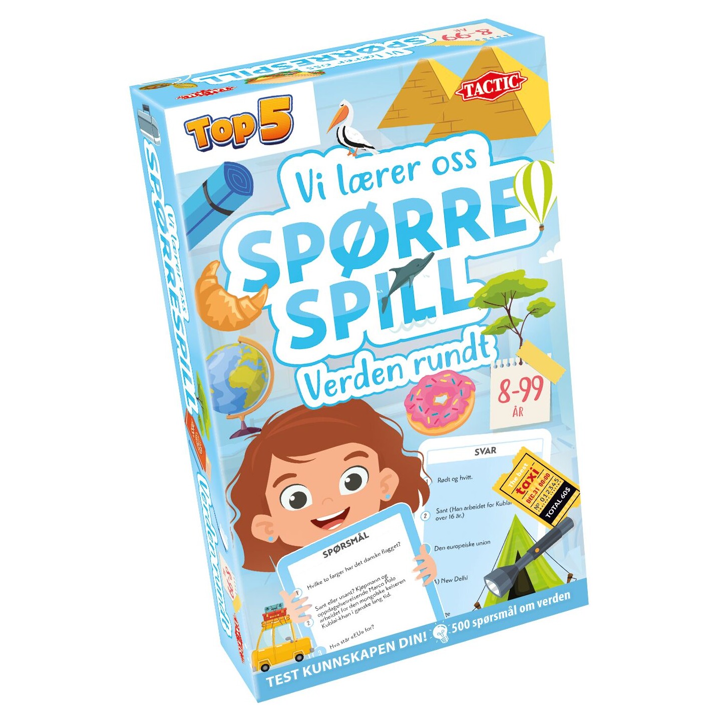 Spørrespill Verden Rundt Lærespill Vi lærer oss - Norsk utgave