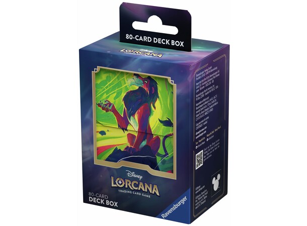 Disney Lorcana Deck Box Scar 